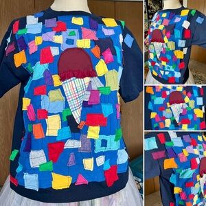 Ice Cream Confetti Tee Navy